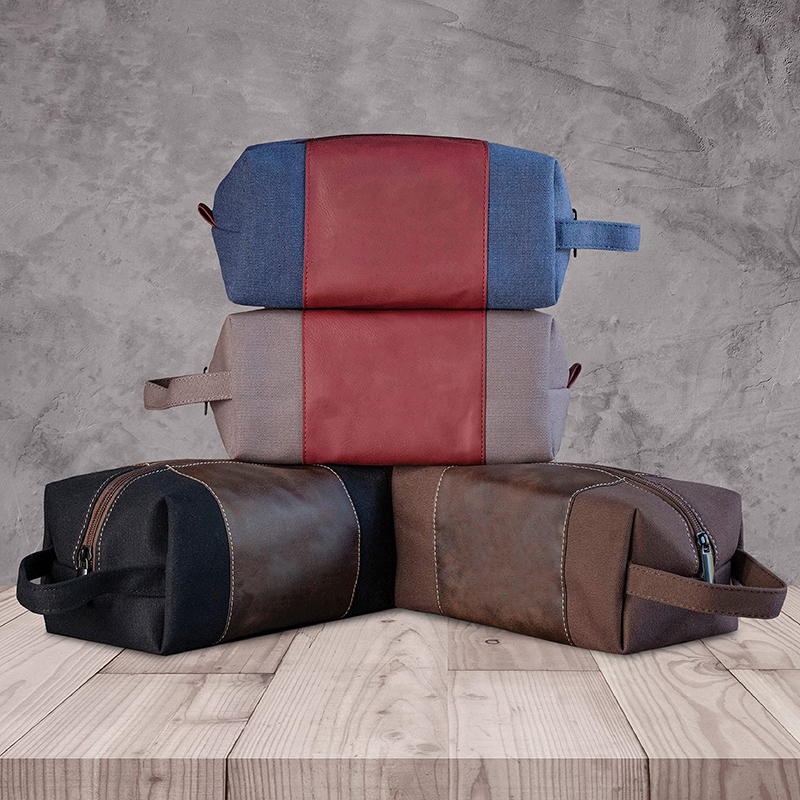 Borsa da toilette in similpelle laserabile