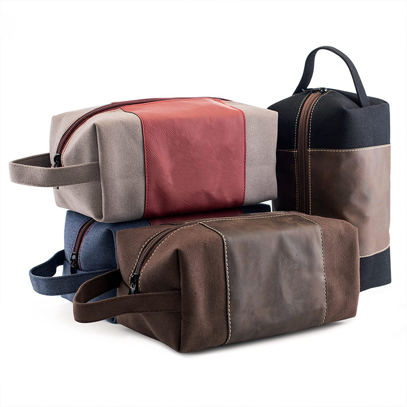 Borsa da toilette in similpelle laserabile