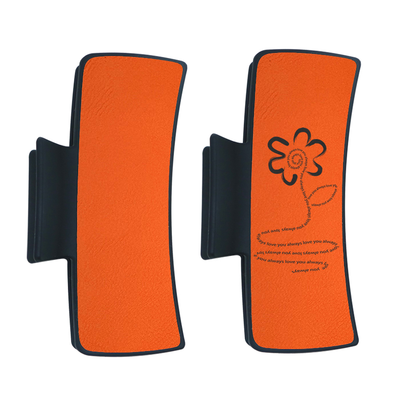 Fermaglio per capelli in similpelle laserabile