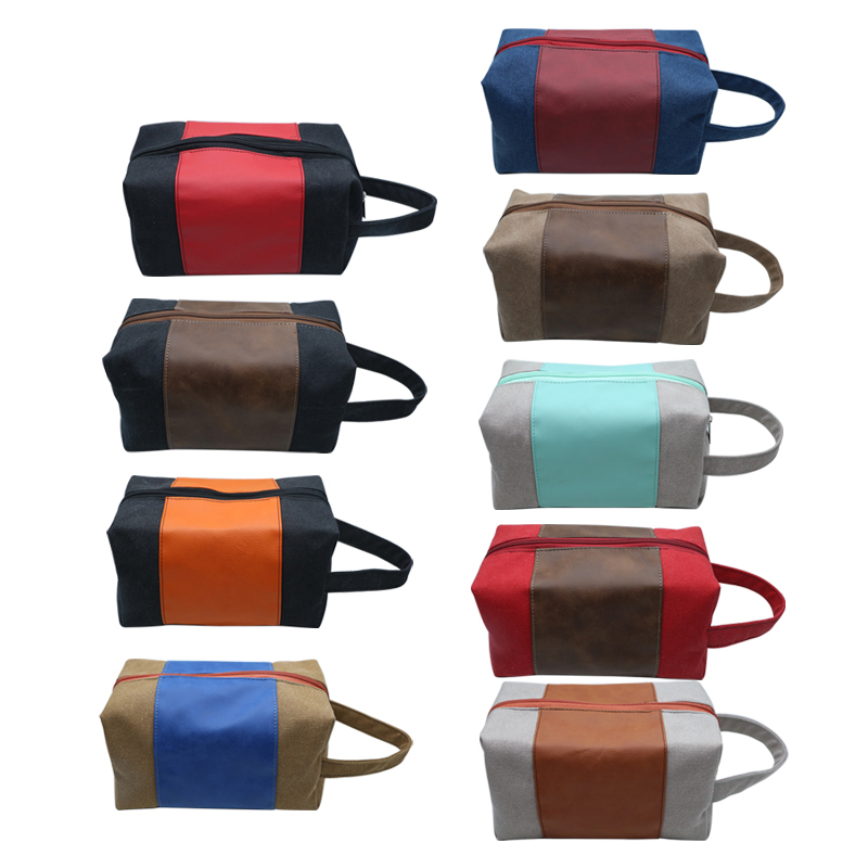 Borsa da toilette in similpelle laserabile