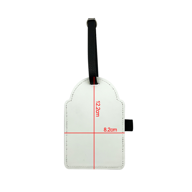 Etichetta per sacca da golf in similpelle sublimatica con 3 tee in legno