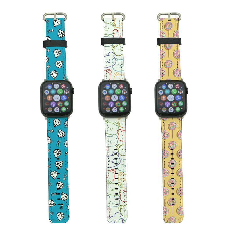 Cinturini per Apple Watch in pelle PU a sublimazione per serie 1/2/3-38mm