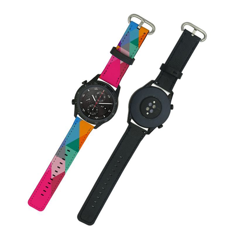 Cinturini per orologi Samsung/Huawei in pelle PU sublimatica da 22 mm