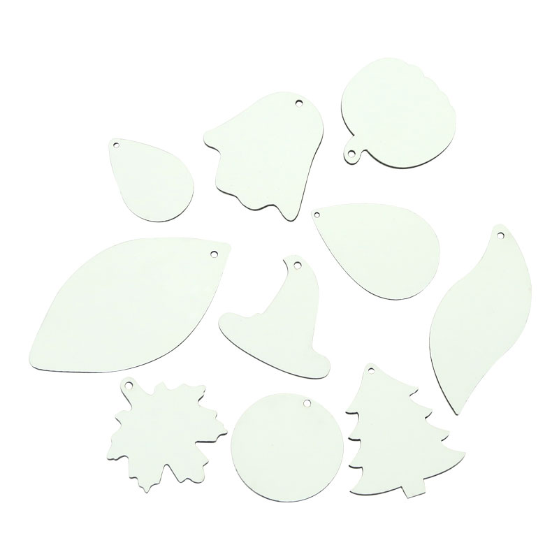 Orecchini in pelle PU sublimatica a forma di goccia (coppia)