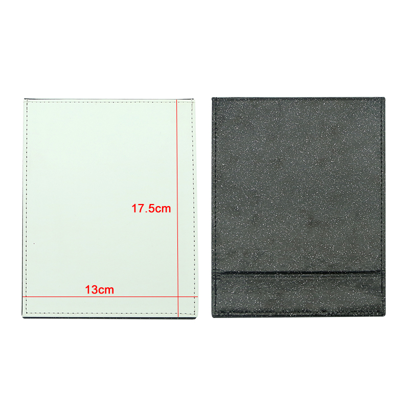 Specchio per il trucco in similpelle sublimatica