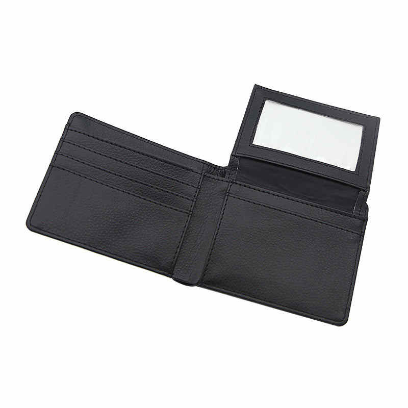 Portafoglio bifold da uomo in similpelle sublimatica con portacarte