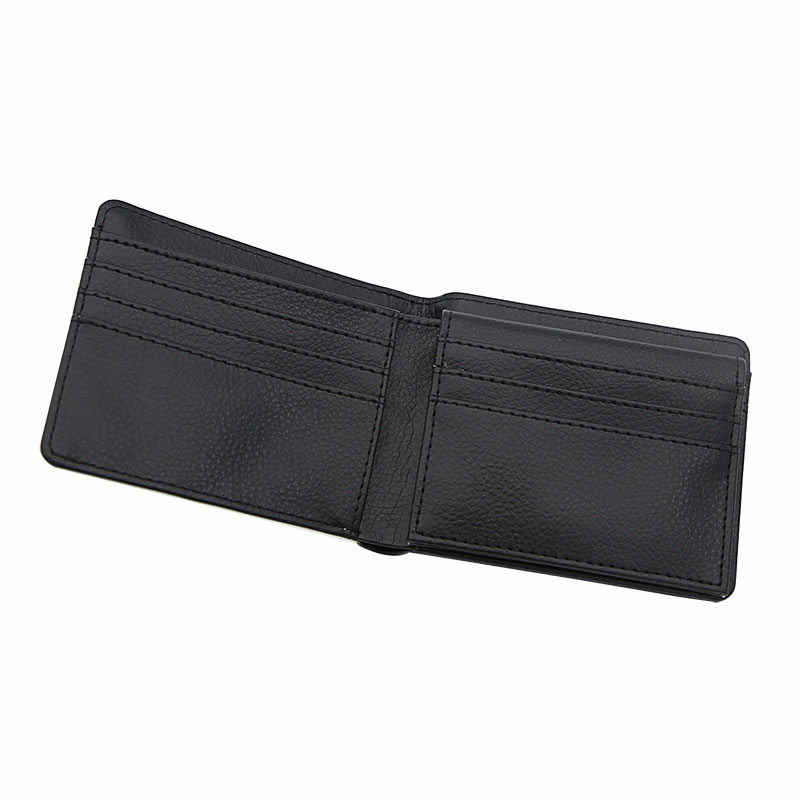 Portafoglio bifold da uomo in similpelle sublimatica con portacarte