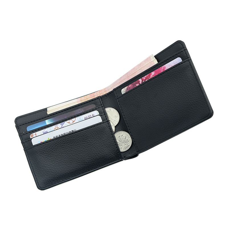 Portafoglio bifold da uomo in similpelle sublimatica Portafoglio bifold da uomo in similpelle sublimatica
