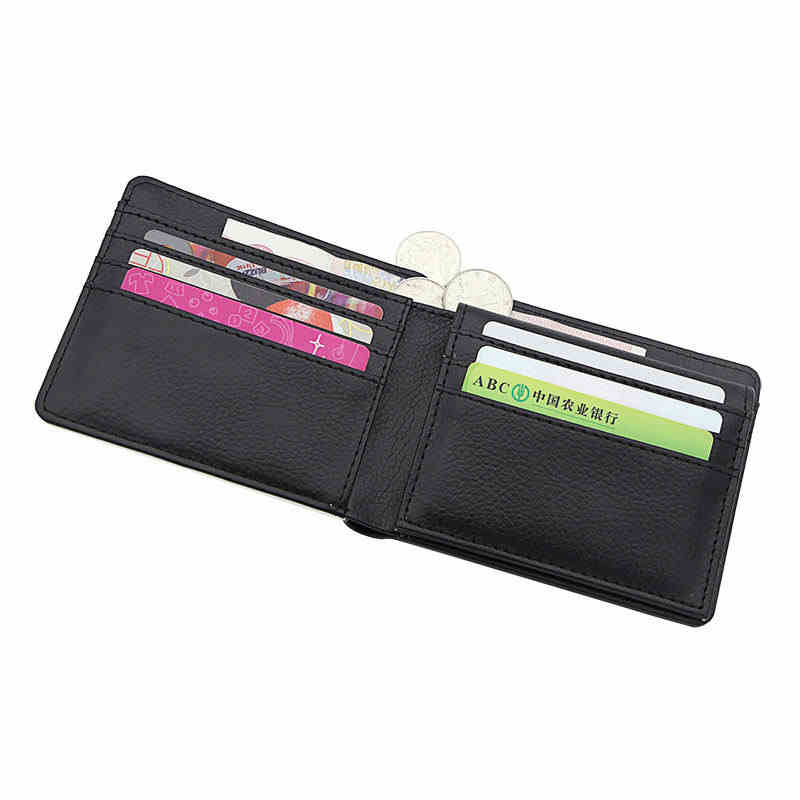 Portafoglio bifold da uomo in similpelle sublimatica con portacarte