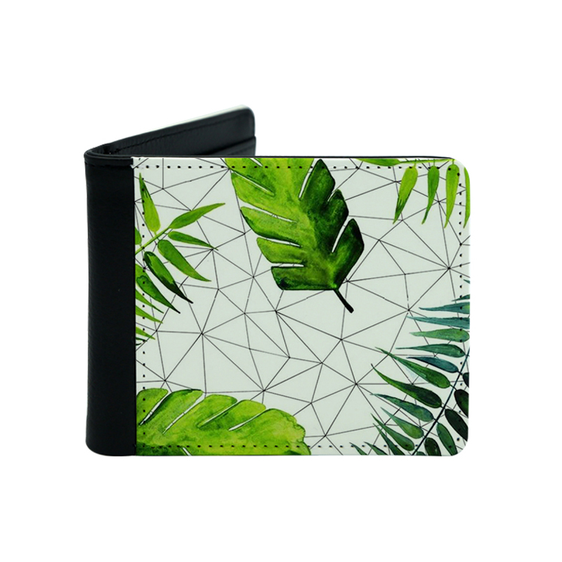 Portafoglio bifold da uomo in similpelle sublimatica con stampa su due lati