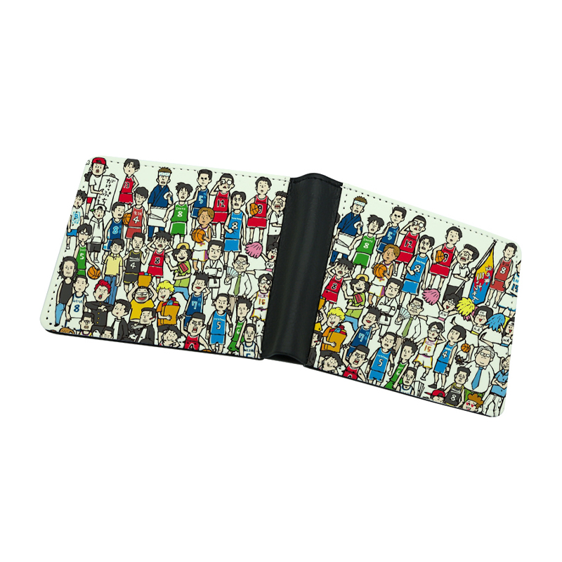 Portafoglio bifold da uomo in similpelle sublimatica con stampa su due lati