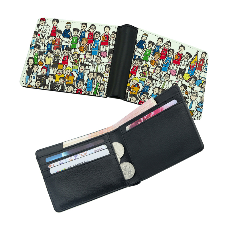 Portafoglio bifold da uomo in similpelle sublimatica con stampa su due lati