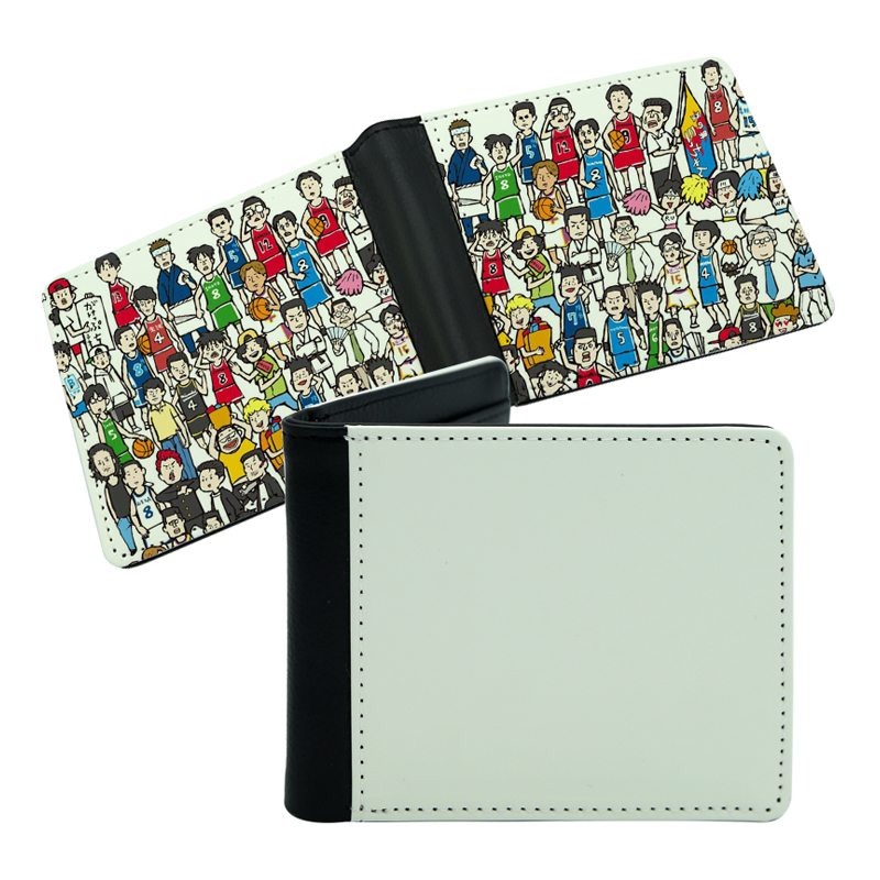 Portafoglio bifold da uomo in similpelle sublimatica con stampa su due lati