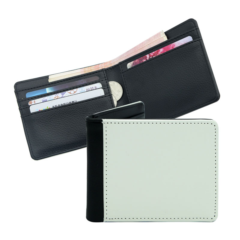 Portafoglio bifold da uomo in similpelle sublimatica Portafoglio bifold da uomo in similpelle sublimatica