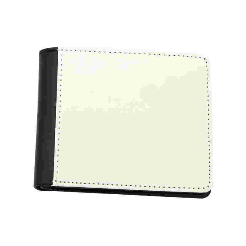 Portafoglio bifold da uomo in similpelle sublimatica con tasca portamonete