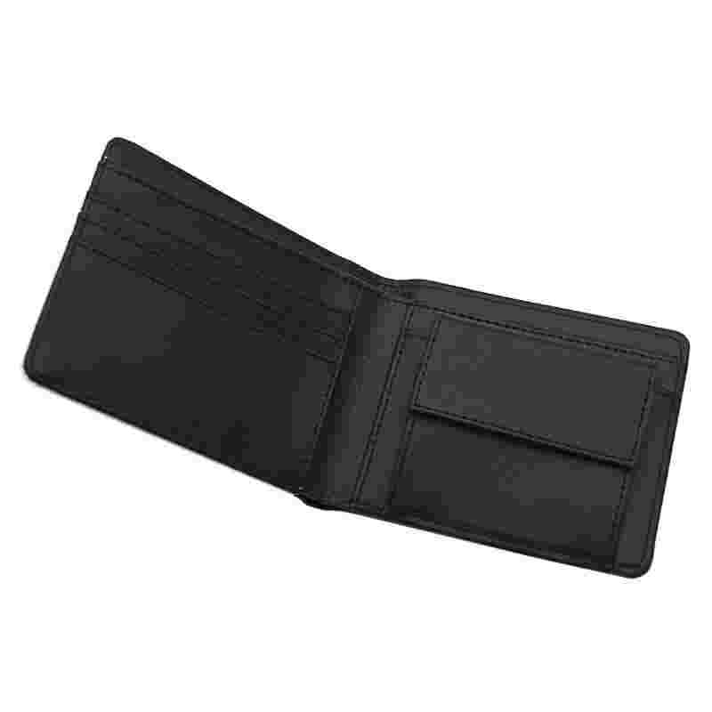 Portafoglio bifold da uomo in similpelle sublimatica con tasca portamonete
